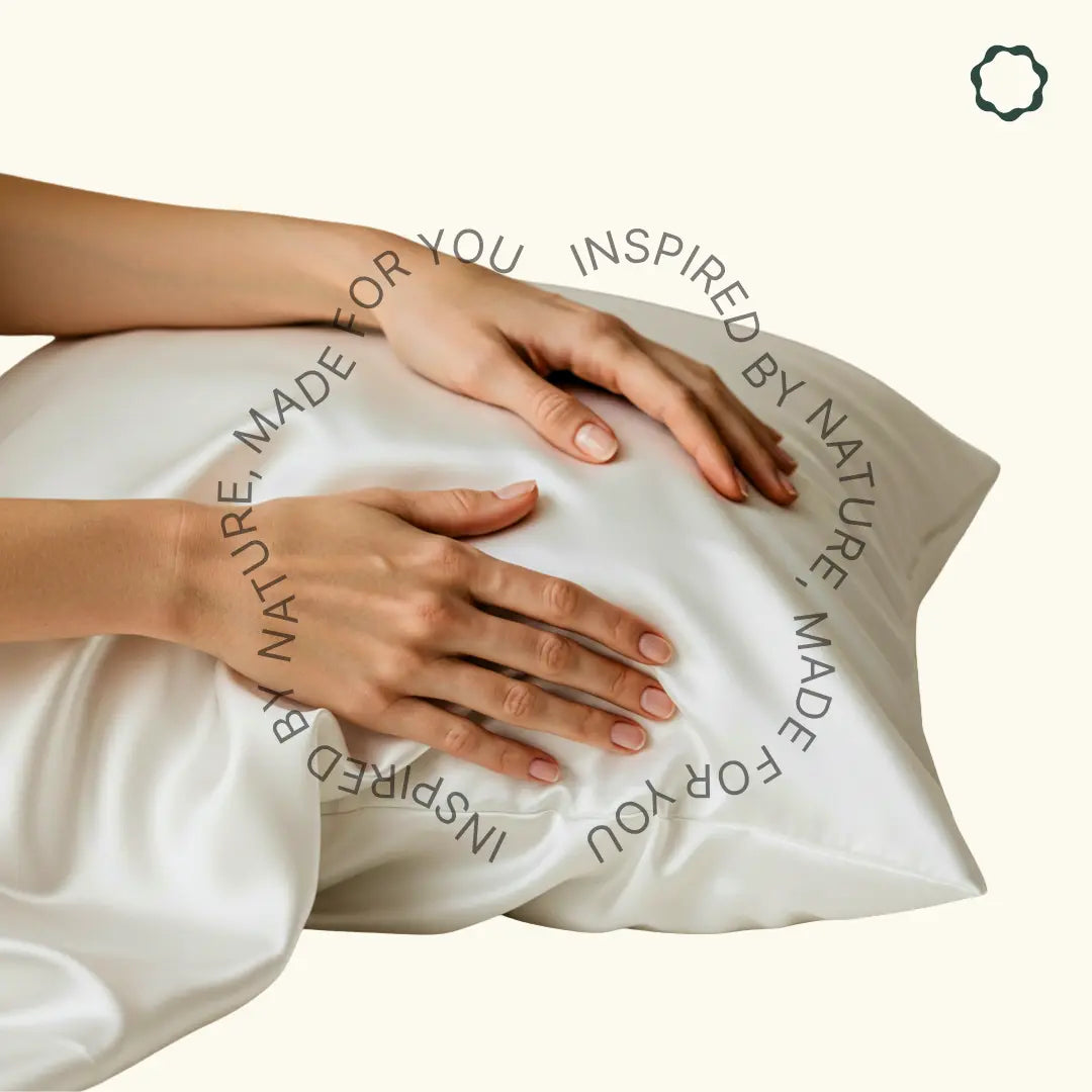 غطاء وسادة حرير باللون النبيذي